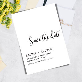Elegante kalligraphische Hochzeit Speichern Sie da Save The Date