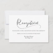 Elegante kalligraphische Hochzeitskarte Einladung (Vorderseite)