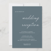 Elegante kalligraphische Script-Hochzeitsempfehlun Einladung (Vorderseite)