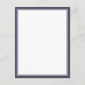 Elegante kalligraphische Skripteindrücke für Hochz Begleitkarte (Rückseite)