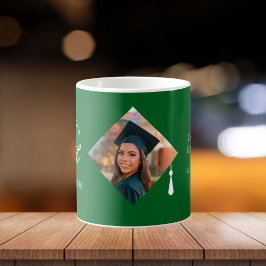Elegante Kappe Abschlussfoto-Andenken Kaffeetasse