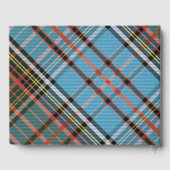 Elegante Karierte Rustikale Familienhütte Tartan Gästebuch (Rückseite)