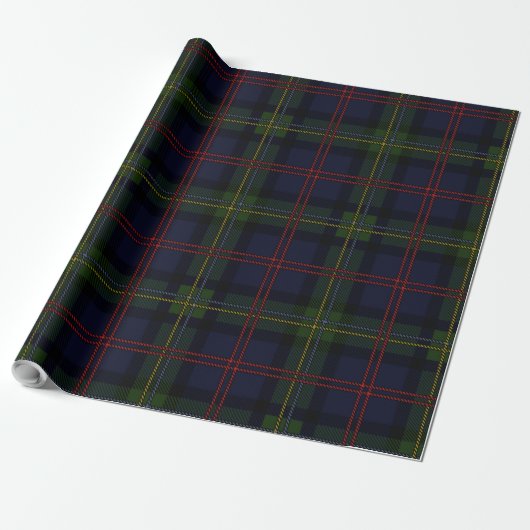 Elegante Karierte Rustikale Klassik Malcolm Tartan Geschenkpapier (Ungerollt)