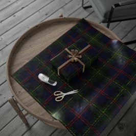 Elegante Karierte Rustikale Klassik Malcolm Tartan Geschenkpapier