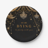 Elegante Karneval-Halloween-Party Pappteller (Vorderseite)