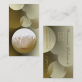 Elegante Karte buiseness weißer Lotos des (Vorne/Hinten)