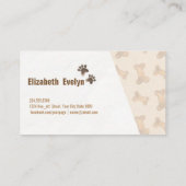 Elegante Karte des Aquarellhaustierspeichers mit (Rückseite)