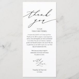 Elegante Karte für das Hochzeitsfest