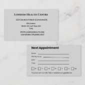 Elegante KARTE für individuelle Ernennung (Vorne/Hinten)