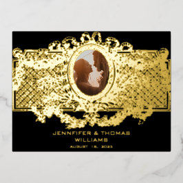 Elegante Karte mit benutzerdefiniertem Medallion-F