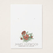 Elegante Karte mit blorfarbenem Ohrring (Vorderseite)