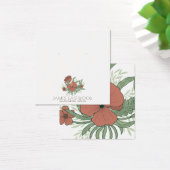 Elegante Karte mit blorfarbenem Ohrring (Schreibtisch)