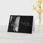 Elegante Karte "Vater, wirst du mit mir gehen" (Gelbe Blume)