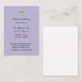 Elegante Karten für Hochzeiten (Vorne/Hinten)