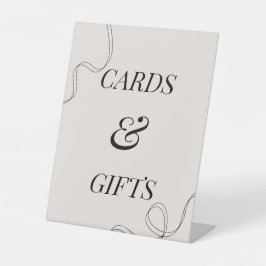 Elegante Karten und Geschenke Brautparty Party Sig Sockelschild