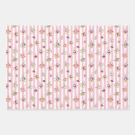 Elegante Kartonfolien Geschenkpapier Set