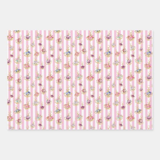 Elegante Kartonfolien Geschenkpapier Set (Vorderseite)