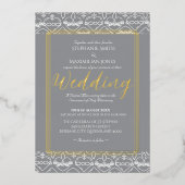 Elegante katholische Einladung zur Hochzeit (Vorderseite)