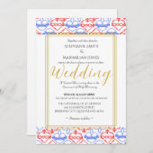 Elegante katholische Einladung zur Hochzeit (Vorne/Hinten)