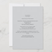 Elegante katholische Einladung zur Hochzeit (Rückseite)