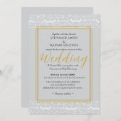 Elegante katholische Einladung zur Hochzeit (Vorne/Hinten)