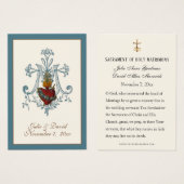 Elegante katholische Gastgeschenk Hochzeit Card (Vorne & Hinten)