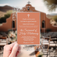 Elegante katholische Hochzeit in Terrakotta, Koral