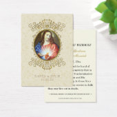 Elegante katholische Hochzeit Jesus-Gebetskarte (Schreibtisch)