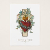 Elegante, katholische Hochzeitskarte (Vorderseite)