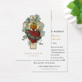 Elegante, katholische Hochzeitskarte (Schreibtisch)