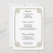 Elegante katholische Jungfrau Guadalupe Hochzeit Einladung (Rückseite)