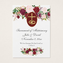 Elegante katholische Rose Gebet Hochzeit Heilige K