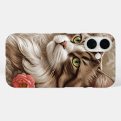 Elegante Katze Case-Mate iPhone Hülle (Rückseite (Horizontal))