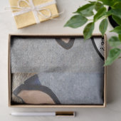 ELEGANTE KATZE MIT DIVA HAT, PINK ROSES Mutter Day Seidenpapier (Geschenk)