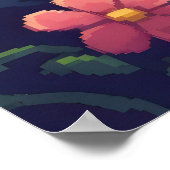 Elegante Katze mit glitzernden goldenen Augen Poster (Ecke)