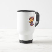 Elegante Katze mit Ventilator-Tasse Reisebecher (VorderseiteRechts)