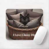 Elegante Katze  Mousepad (Mit Mouse)