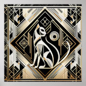 Elegante Katze Poster (Vorne)