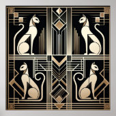 Elegante Katze Poster (Vorne)