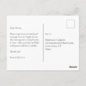 Elegante Katze Wir haben rosa Änderung der Adresse Postkarte (Rückseite)