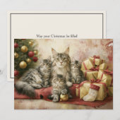 Elegante Katzenkätzchen Weihnachten (Vorne/Hinten)