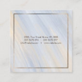 Elegante keltische Dreifaltigkeit Quadratische Visitenkarte (Rückseite)