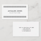 Elegante keltische Knie-Ornament Visitenkarte (Vorne/Hinten)