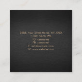 Elegante keltische Kundesseln Quadratische Visitenkarte (Rückseite)