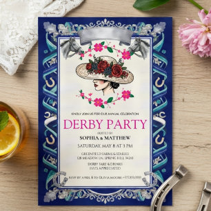 Elegante Kentucky Derby-Party-Blumen 2026 Einladung