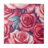Elegante Keramik für die Rose zum Kochen Fliese (Vorderseite)