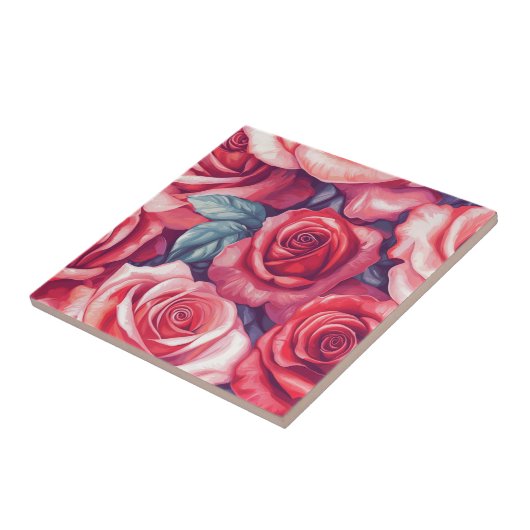 Elegante Keramik für die Rose zum Kochen Fliese (Seite)