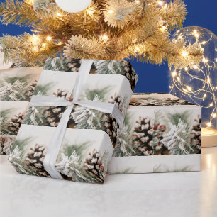 Elegante Kiefer 2025 Neujahrsfest Geschenkpapier