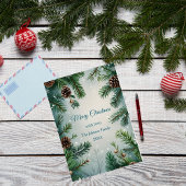 Elegante Kiefern & Zapfen Weihnachten