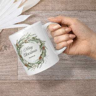 Elegante Kiefernwälder und Grünanlagen   Frohe Wei Kaffeetasse